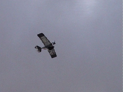 Another light aircraft on its final run in to Cark airfield