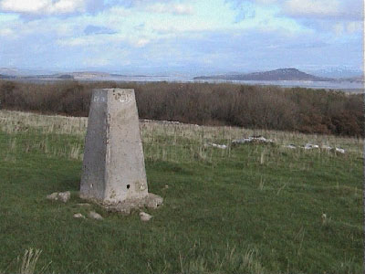 Triangulation point with Arnside Knott in the distance