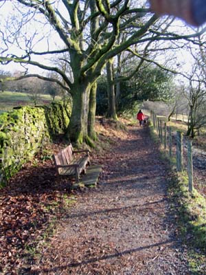 The path along to the kissing gate