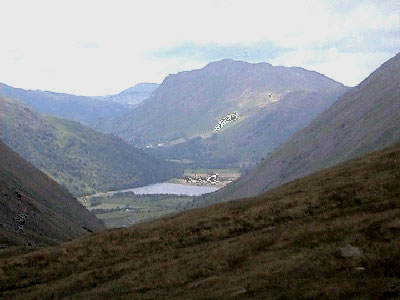 View down to Brothers Water from the first climb