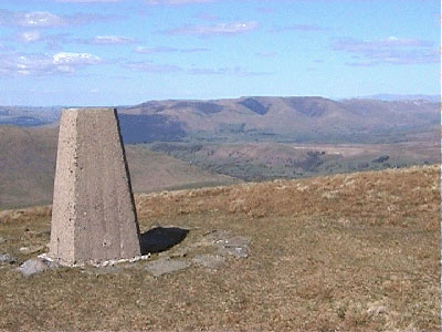 Towards the Howgills from the triangulation point on Crag Hill