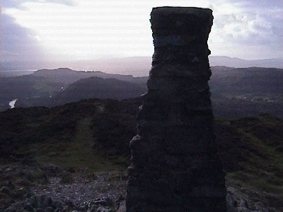 Triangulation point looking south out to sea