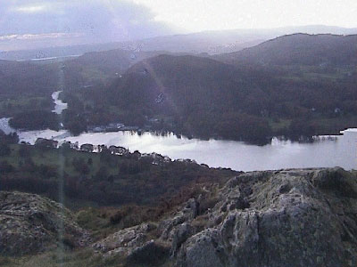 View over Lakeside and out to sea