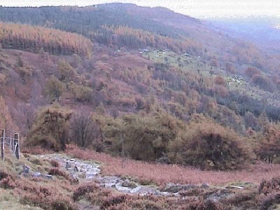 View back across to the car park