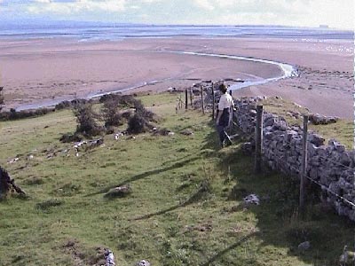 The route off the end of Humphrey Head