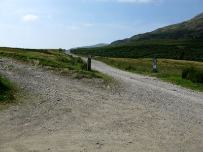 Leaving the parking area on Walna Scar Road