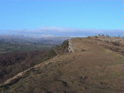 View back towards the Mushroom along the edge of the Scar