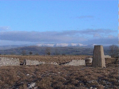 Triangulation point with the Howgills behind