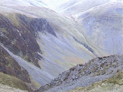 Cautley Crags from the top