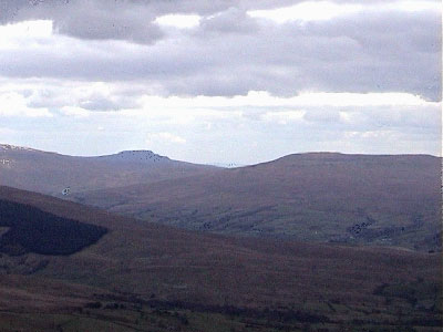View across to the Three Peaks