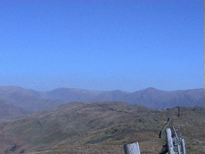 View from the summit - Northern leg of the 'Kentmere Horeshoe'