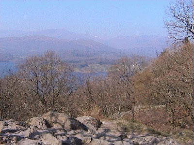View from the lane over to Windermere