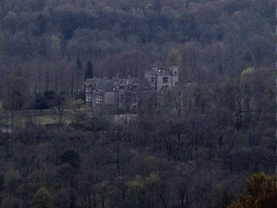 View down to Witherslack Hall